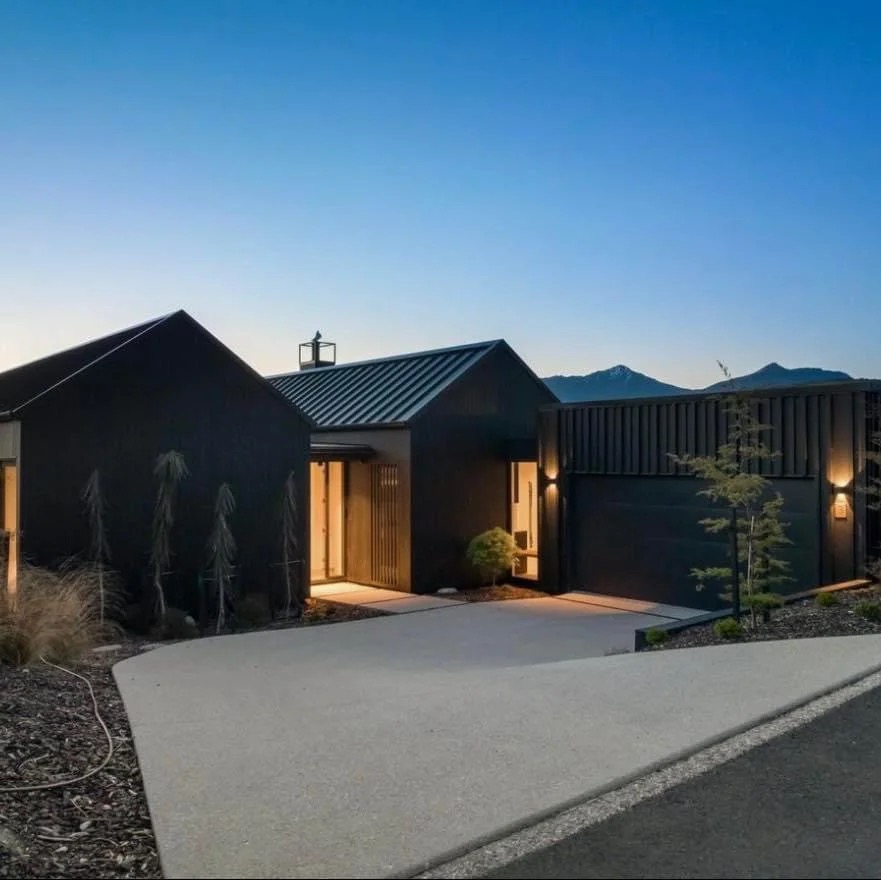 Two-storey architectural home on a Queenstown hillside